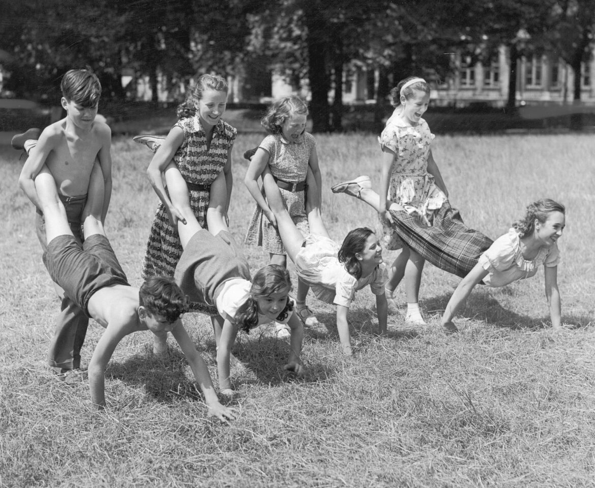 Field Day used to be a singular year-end highlight of wheelbarrow races and picnics — and parents might not have even been invited. Credit Reg Speller/Fox Photos, via Hulton Archive, via Getty Images